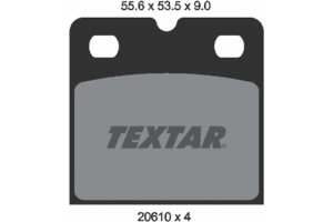 Textar Σετ τακάκια, Χειρόφρενο Για Δισκόφρενο - 2061005