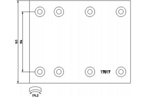 Textar Σετ θερμουίτ, Ταμπουρόφρενα - 1701703