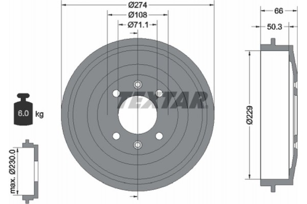 Textar Ταμπούρο - 94010300
