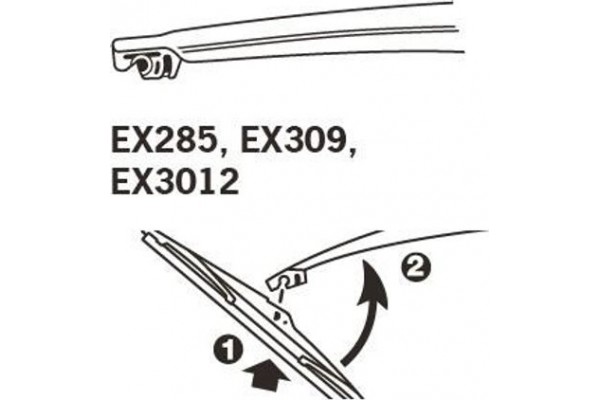 Trico Μάκτρο Καθαριστήρα - EX3012