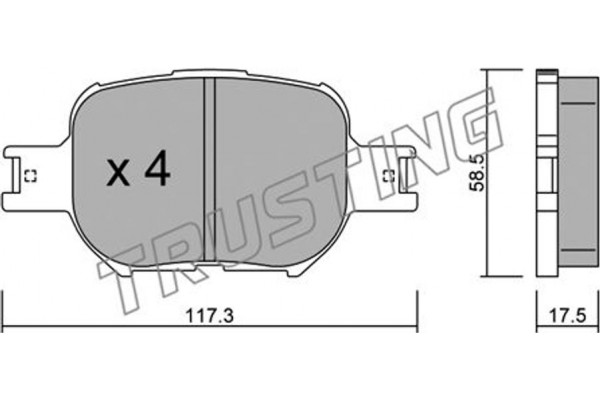 Trusting Σετ Σιαγόνων Φρένων - 630.0