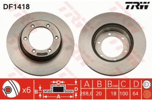 Trw Δισκόπλακα - DF1418