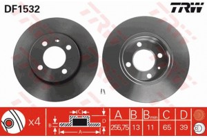 Trw Δισκόπλακα - DF1532