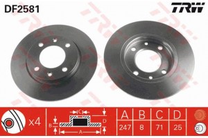 Trw Δισκόπλακα - DF2581