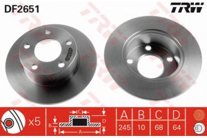 Trw Δισκόπλακα - DF2651