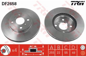 Trw Δισκόπλακα - DF2658