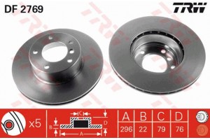 Trw Δισκόπλακα - DF2769