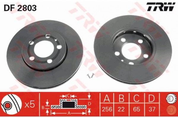 Trw Δισκόπλακα - DF2803