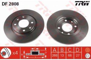Trw Δισκόπλακα - DF2808