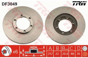 Trw Δισκόπλακα - DF3049