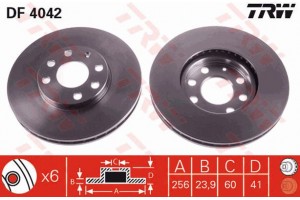 Trw Δισκόπλακα - DF4042