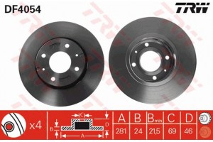 Trw Δισκόπλακα - DF4054