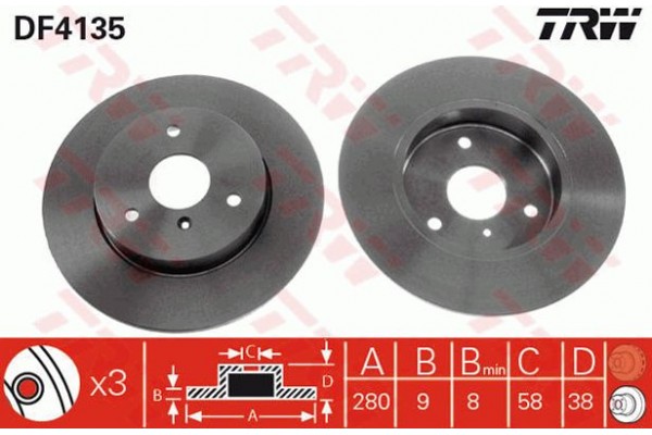 Trw Δισκόπλακα - DF4135