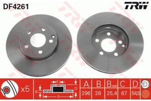 Trw Δισκόπλακα - DF4261