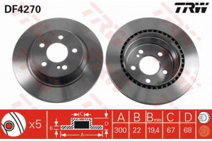 Trw Δισκόπλακα - DF4270