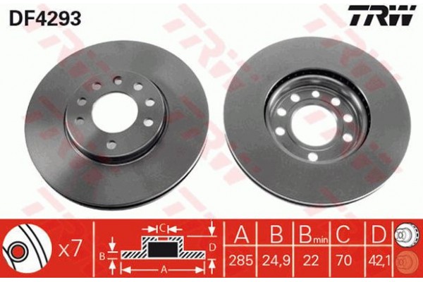 Trw Δισκόπλακα - DF4293