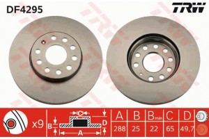Trw Δισκόπλακα - DF4295