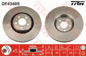 Trw Δισκόπλακα - DF4340S