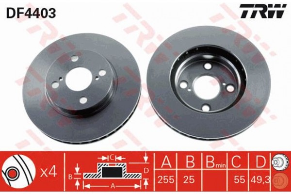 Trw Δισκόπλακα - DF4403