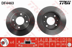 Trw Δισκόπλακα - DF4463