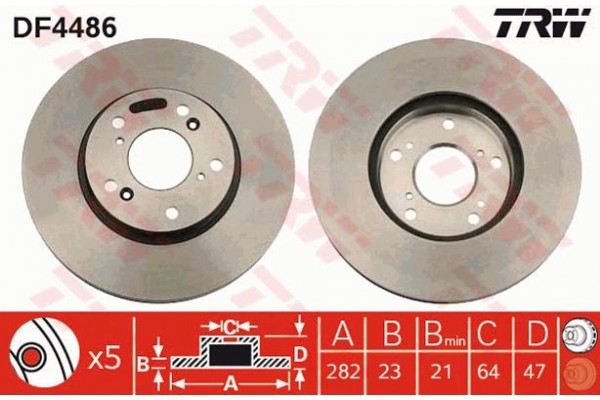 Trw Δισκόπλακα - DF4486