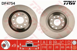 Trw Δισκόπλακα - DF4754