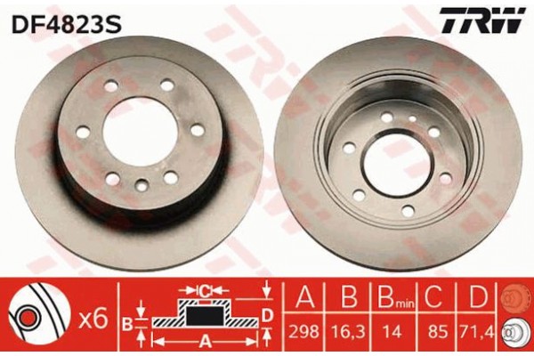 Trw Δισκόπλακα - DF4823S