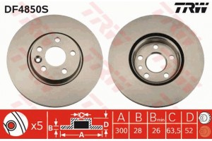 Trw Δισκόπλακα - DF4850S