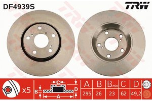 Trw Δισκόπλακα - DF4939S