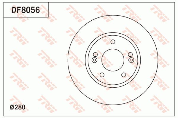 Trw Δισκόπλακα - DF8056