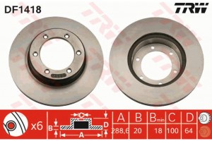 Trw Δισκόπλακα - DF1418
