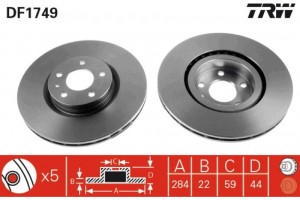 Trw Δισκόπλακα - DF1749