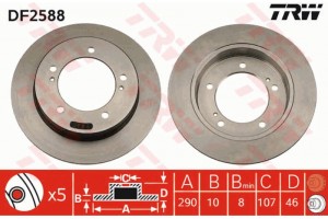 Trw Δισκόπλακα - DF2588