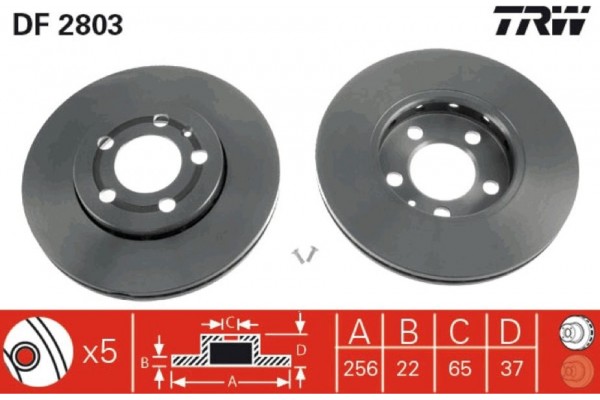 Trw Δισκόπλακα - DF2803