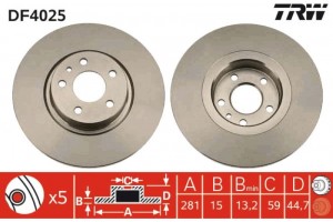 Trw Δισκόπλακα - DF4025