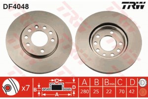 Trw Δισκόπλακα - DF4048