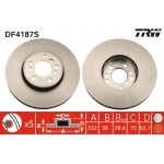 Trw Δισκόπλακα - DF4187S Trw Δισκόπλακα - DF4187S