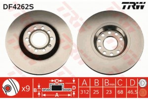 Trw Δισκόπλακα - DF4262S