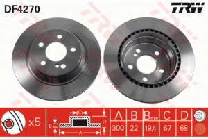 Trw Δισκόπλακα - DF4270
