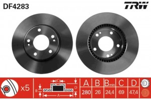 Trw Δισκόπλακα - DF4283