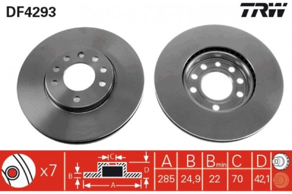 Trw Δισκόπλακα - DF4293