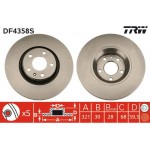 Trw Δισκόπλακα - DF4358S Trw Δισκόπλακα - DF4358S
