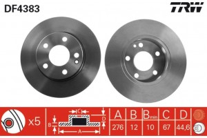 Trw Δισκόπλακα - DF4383
