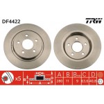 Trw Δισκόπλακα - DF4422