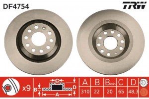 Trw Δισκόπλακα - DF4754