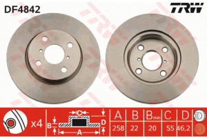 Trw Δισκόπλακα - DF4842