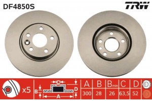 Trw Δισκόπλακα - DF4850S