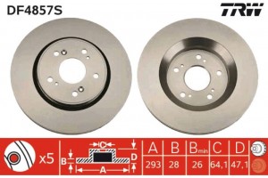 Trw Δισκόπλακα - DF4857S
