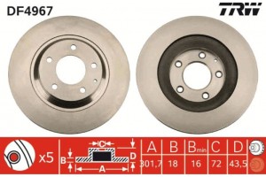 Trw Δισκόπλακα - DF4967