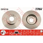 Trw Δισκόπλακα - DF6116 Trw Δισκόπλακα - DF6116